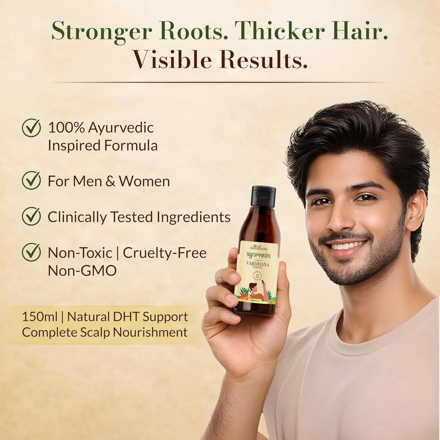 Satthwa Vardhana DHT Blockers Hair Oil - 150 ml