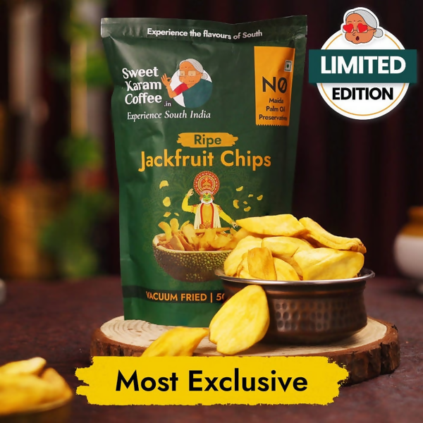 Sweet Karam Coffee Ripe Jackfruit Chips - Vacuum Fried