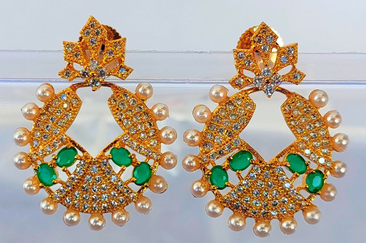 Ad Emerald Designer Earrings