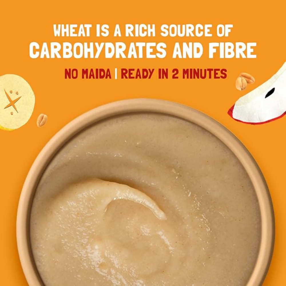 Slurrp Farm No Added Sugar Instant Wheat Apple & Banana Cereal