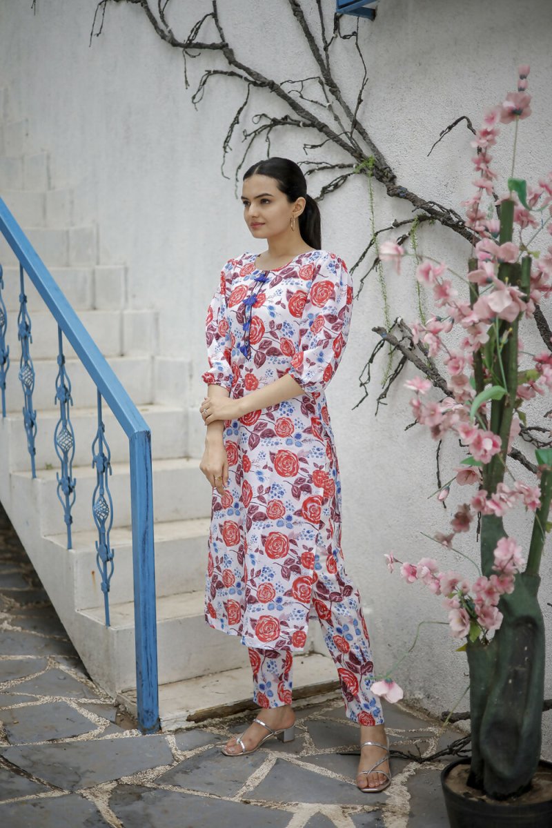Aayaa Pure Muslin printed Multi Co-Ord Set - Multi Color