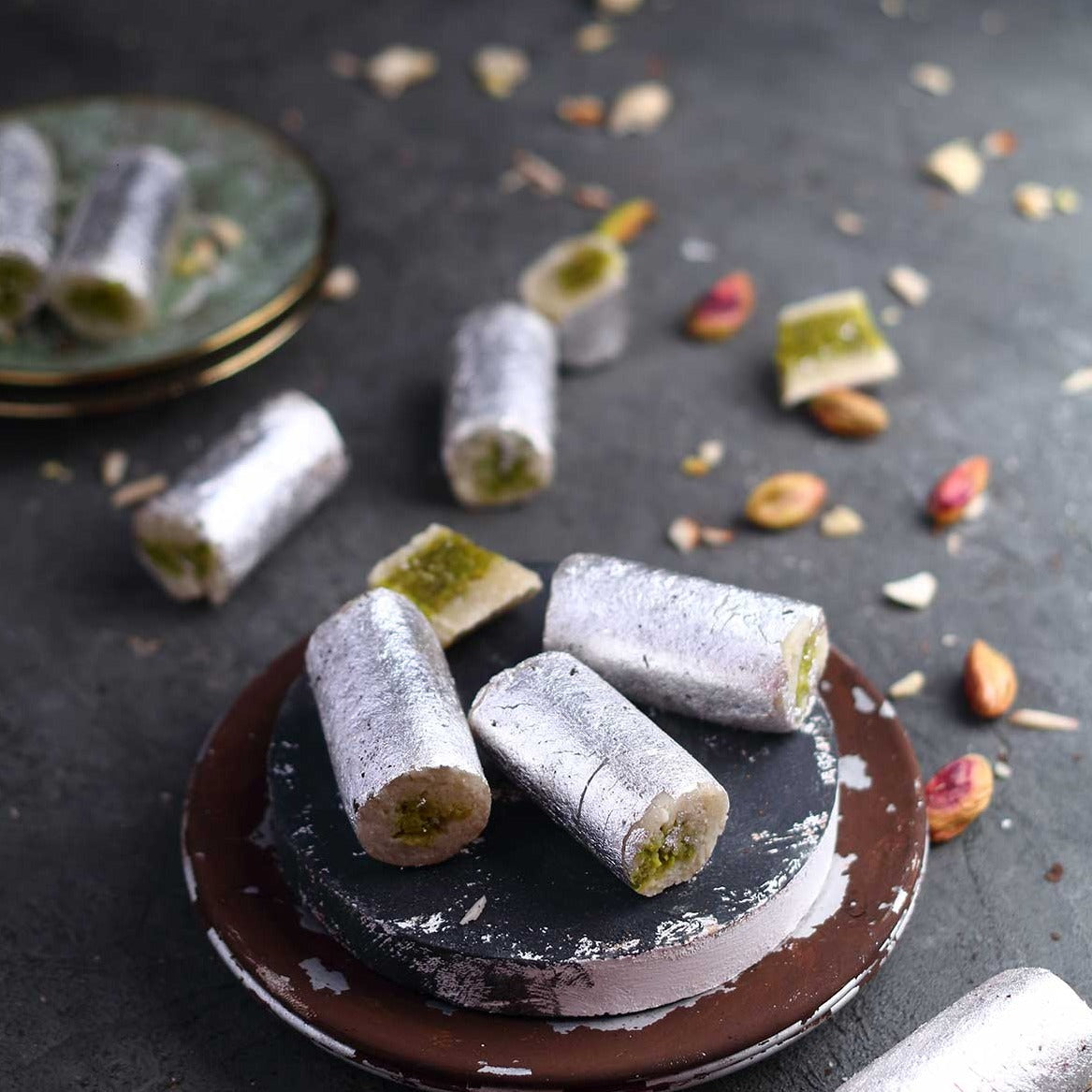Almond House Kaju Pista Roll