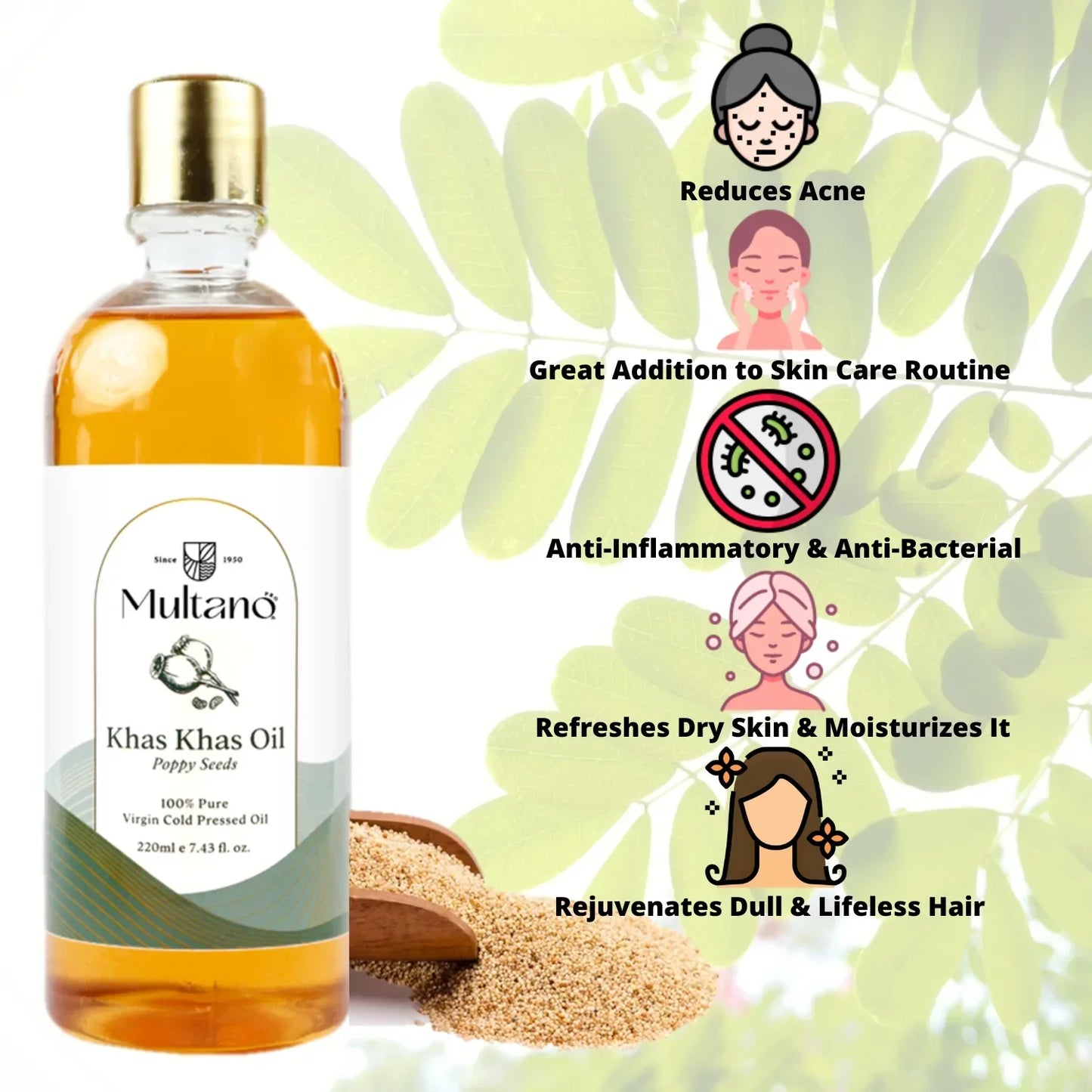 Multano Cold Pressed Khas Khas Oil