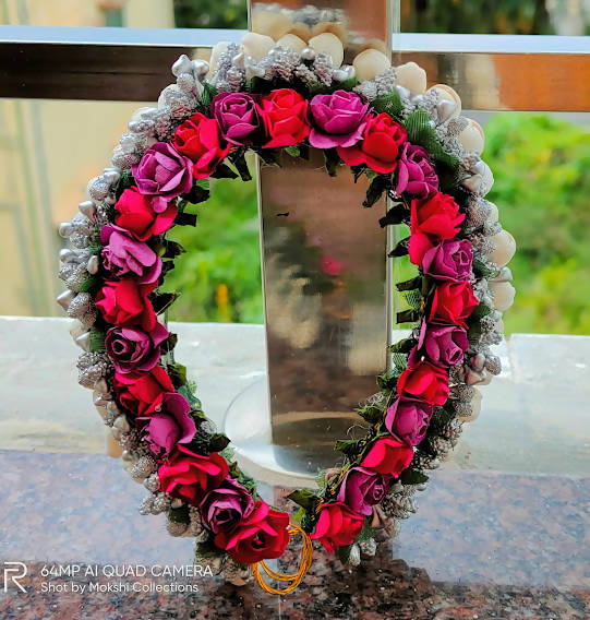 Multicolor Flower Bridal Hair Gajra