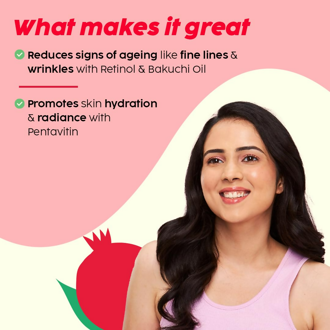 PLIX The Plant Fix Pomegranate 1% Retinol & 1% Bakuchi Oil Anti Ageing Night Cream