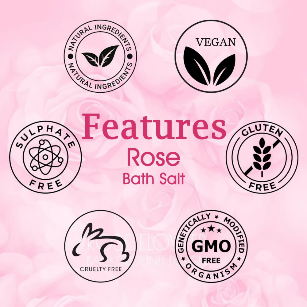 VedicAyurveda Rose Bath Salt