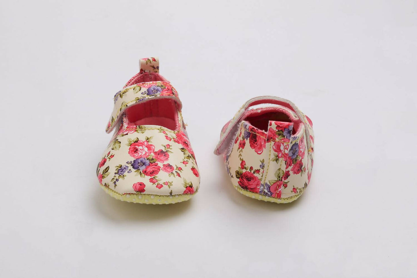 Tiny Bugs Girls Flowral Print Infants Booties - Pink