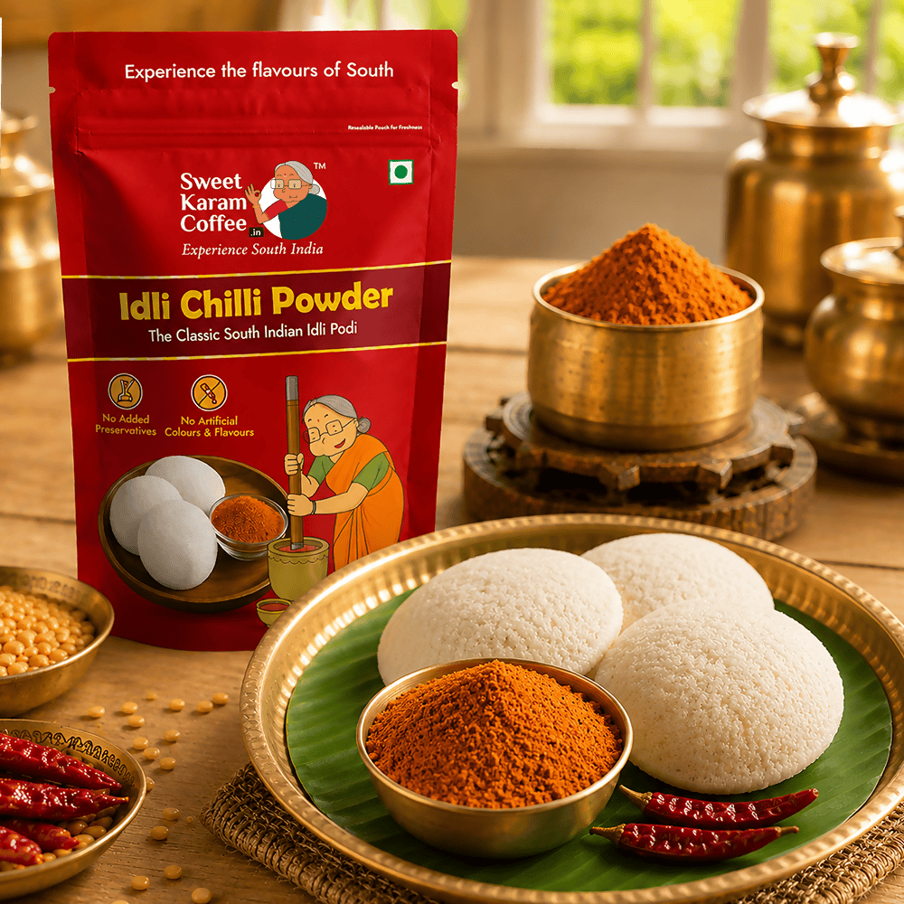 Sweet Karam Coffee Idli Powder (Chilli Gun Powder)