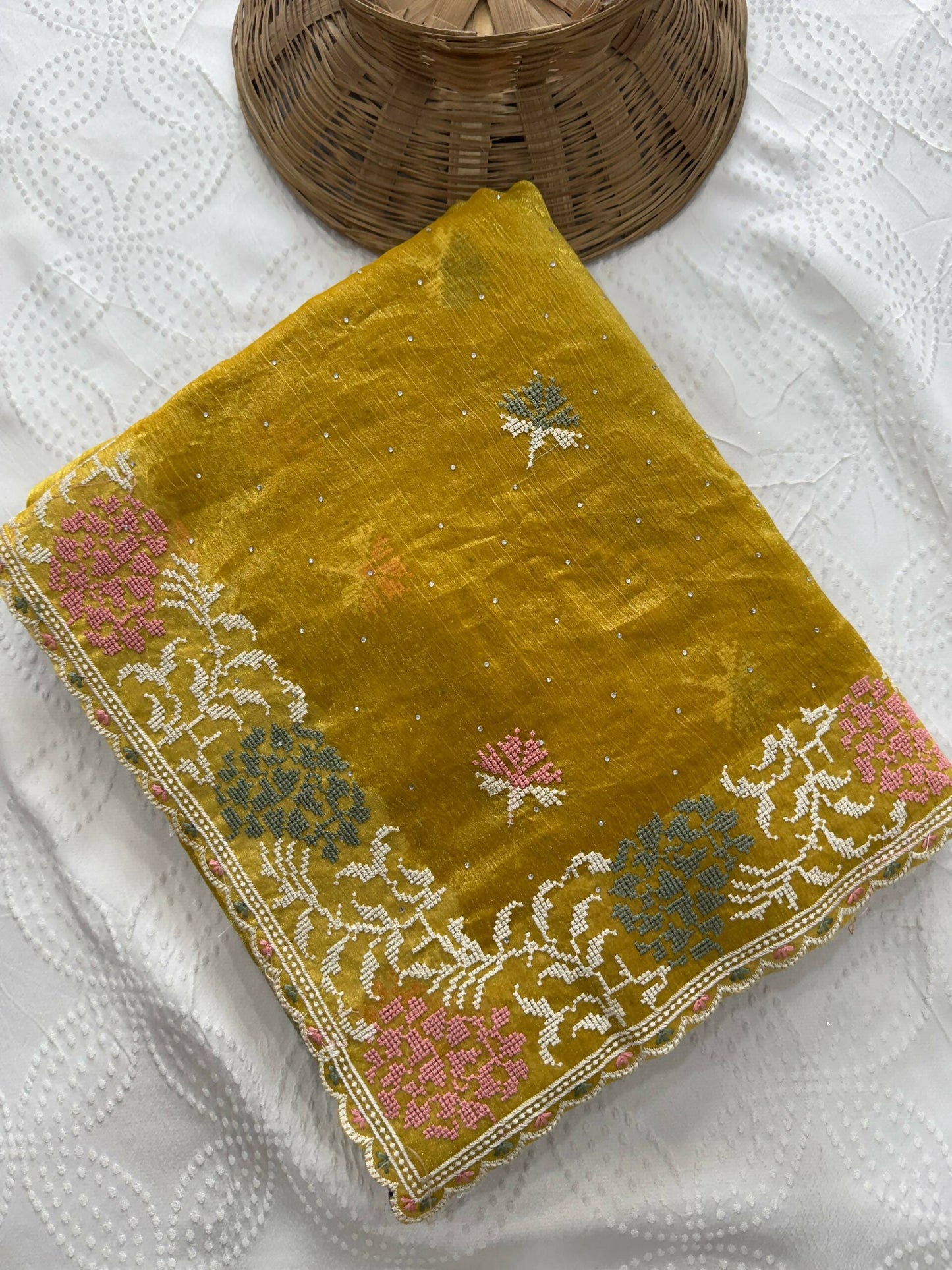 Teeya Creation New Womens Latest Party Wear Soft Chiffon Silk Saree-Yellow