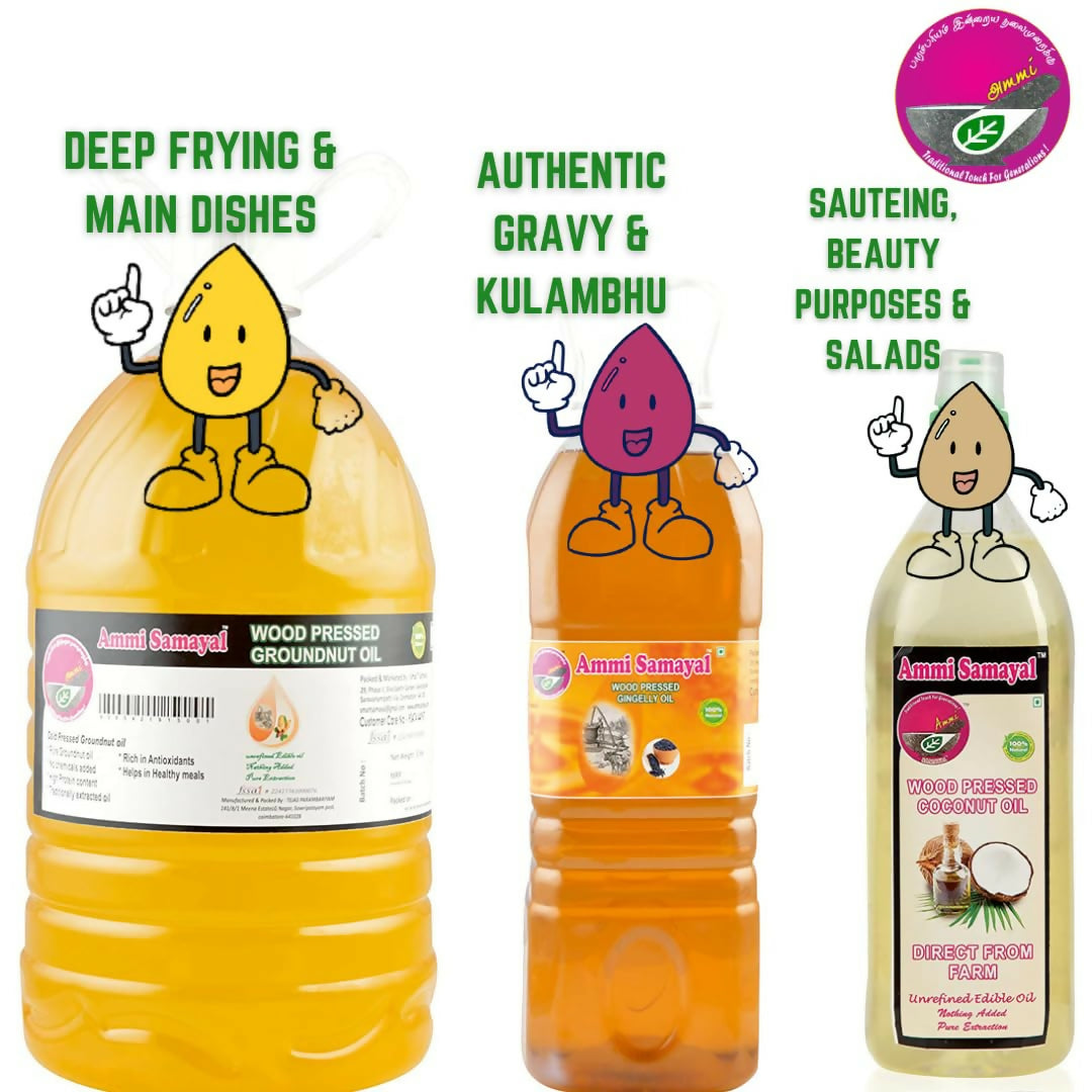 Ammi Samayal Wood Cold Pressed Sesame Oil