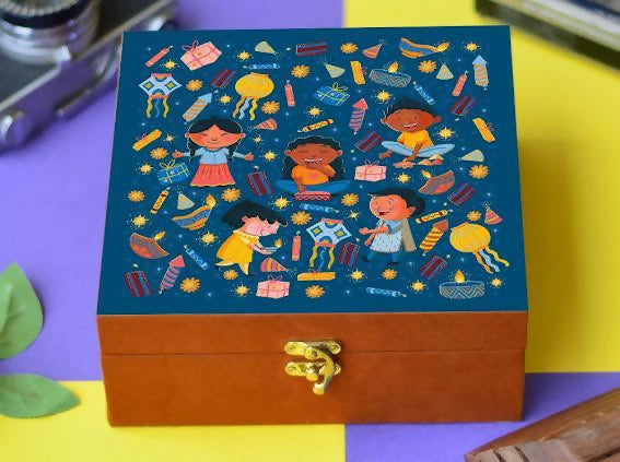 Collectibles India Wood Gift Box
