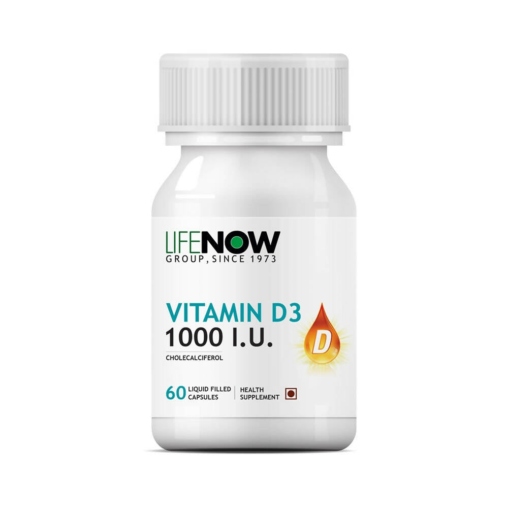 Lifenow Vitamin D3 1000 I.U. Capsules