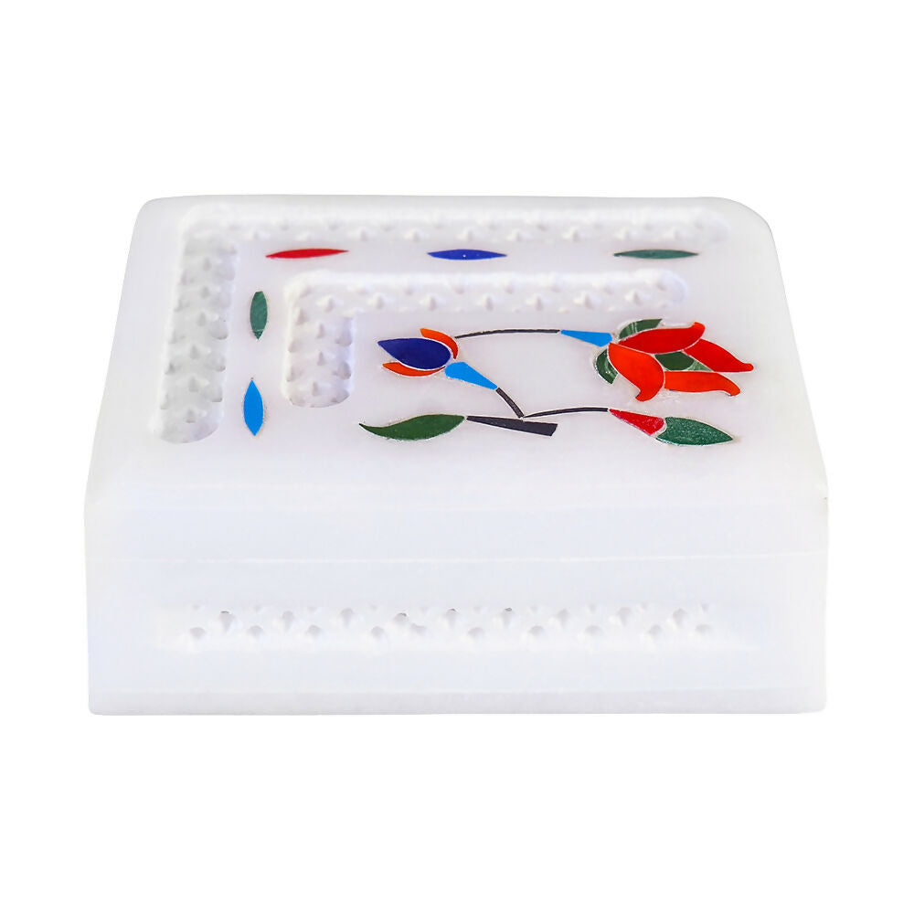 Collectibles India Floral Inlay Jewellery Box
