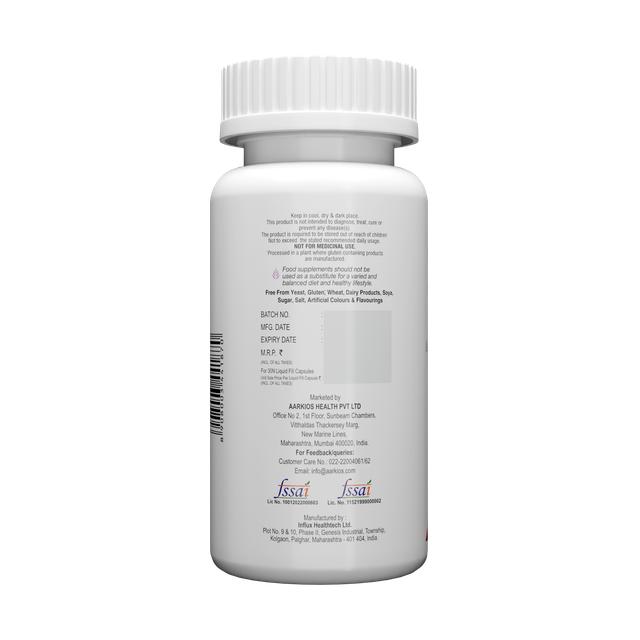 HealthAid HairSkiNail (Multivitamins for Hair, Skin and Nail) Liquid fill Capsules