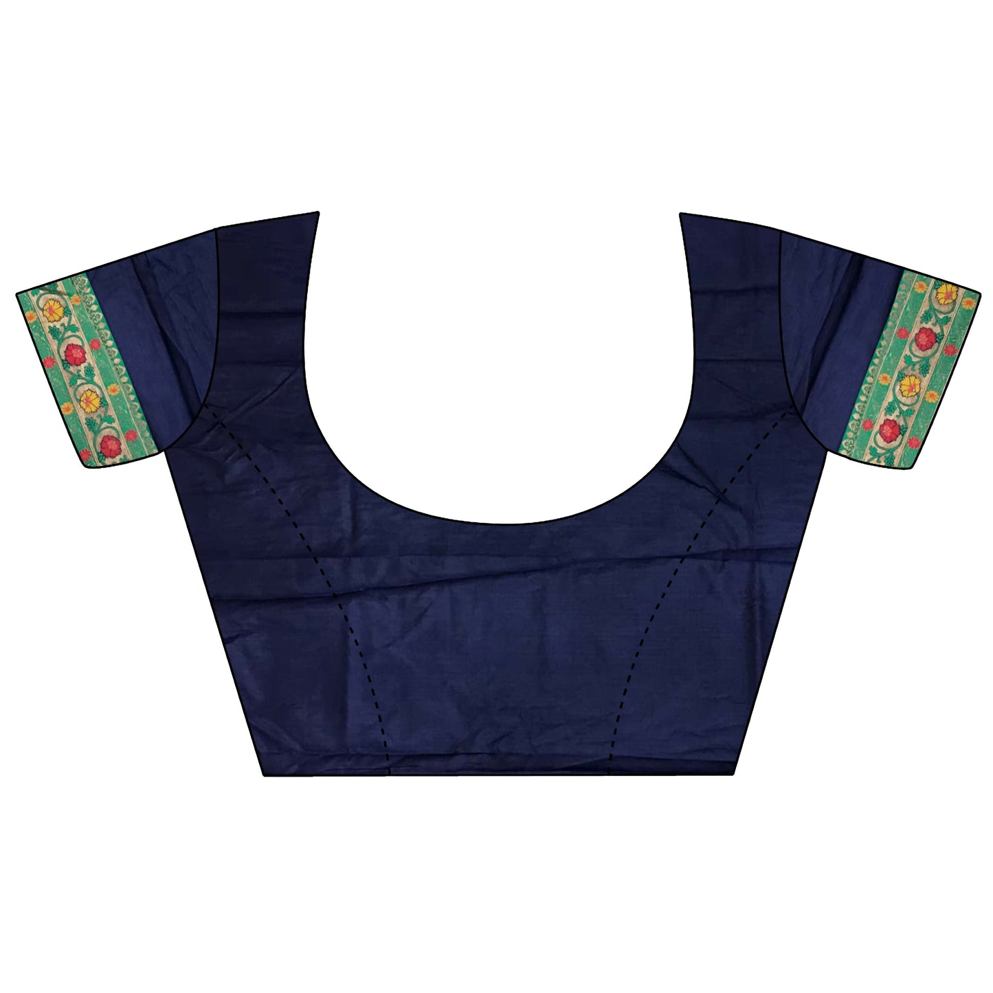 Joban Fashion Navy Blue Banarasi Soft Silk Woven Saree