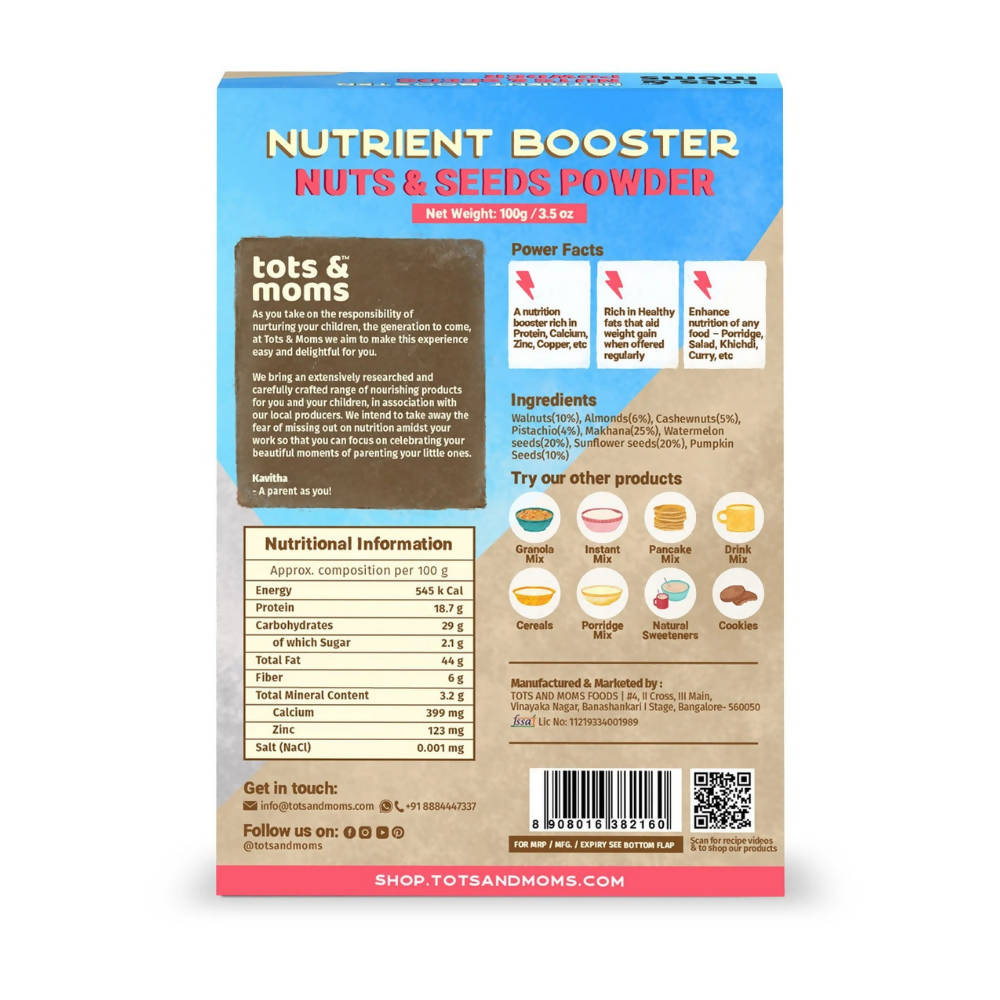 Tots and Moms Nutrient Booster Nuts & Seeds Powder