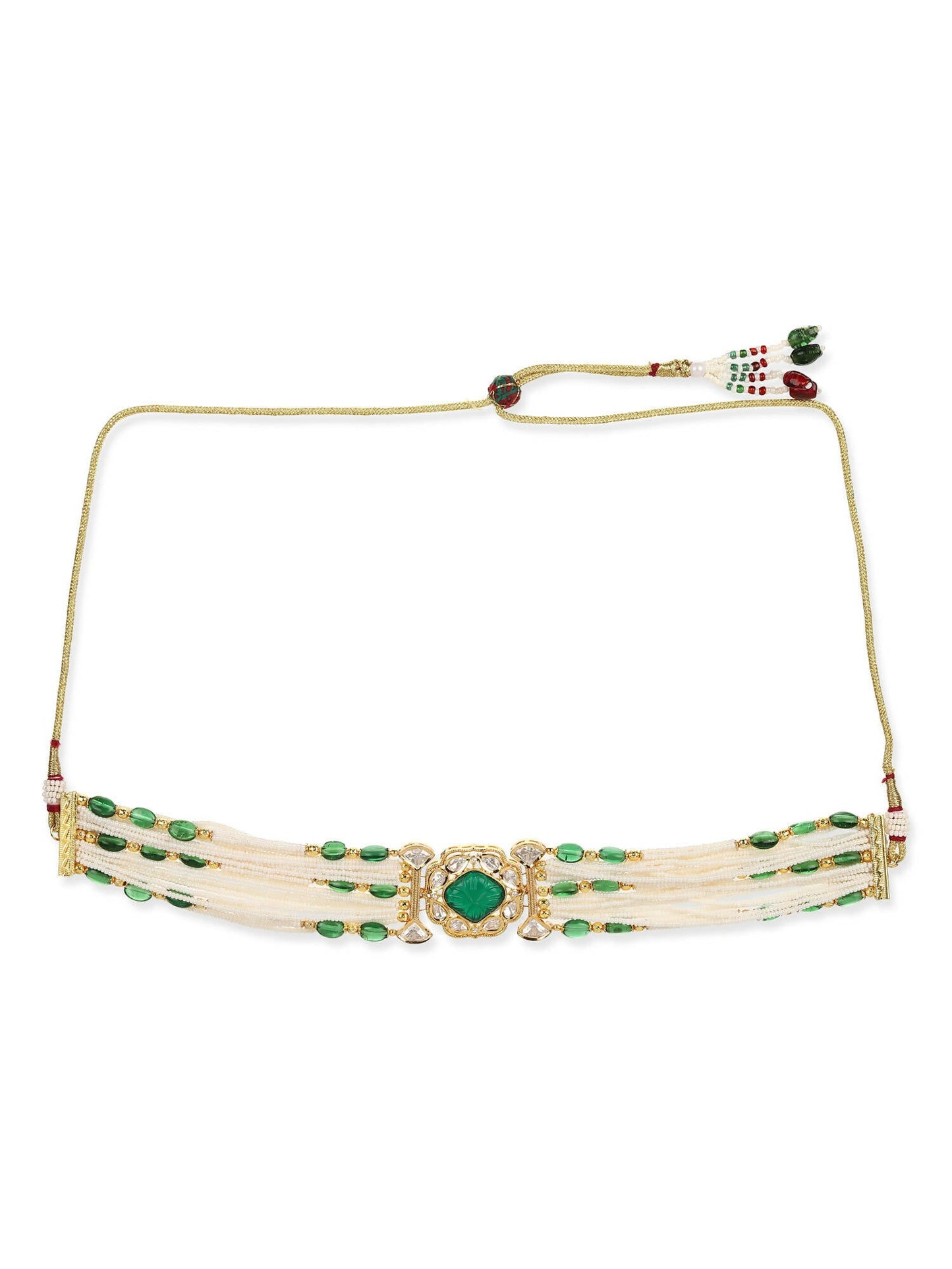 Women's Gold-Polished Necklace - Ruby Raang