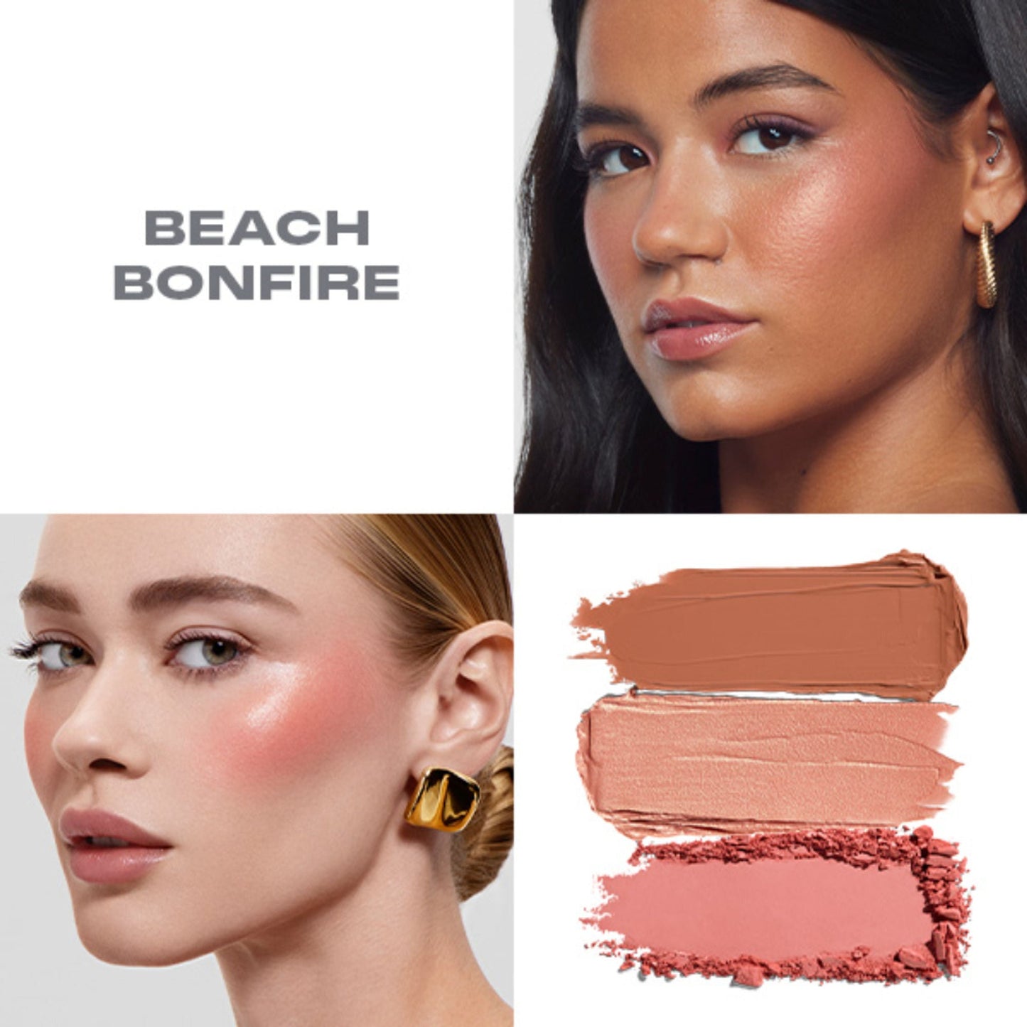 MORPHE Cheek Thrills Multi Finish Face Trio - Beach Bonfire