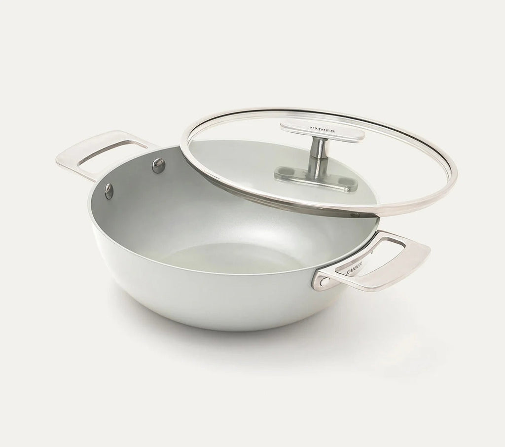 Ember Kadai 24cm Florence Collection Stainless Steel Handle Ceramic Non-Stick
