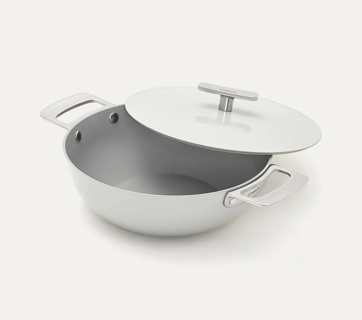 Ember Kadai 24cm Florence Collection Stainless Steel Handle Ceramic Non-Stick