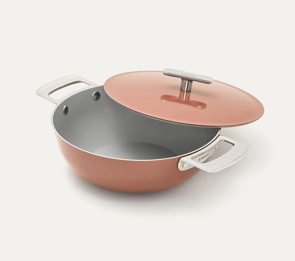 Ember Kadai 24cm Florence Collection Stainless Steel Handle Ceramic Non-Stick