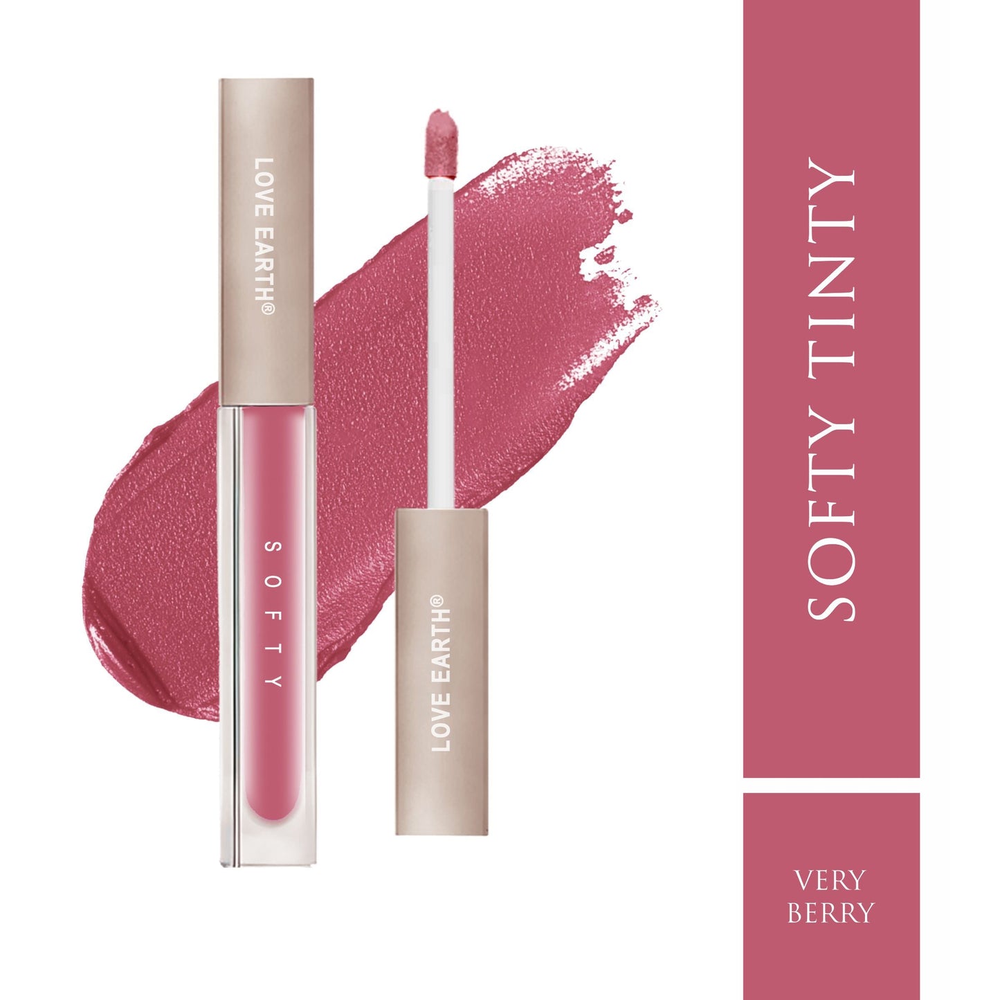 Love Earth Softy Tinty Lipstick - Very Berry