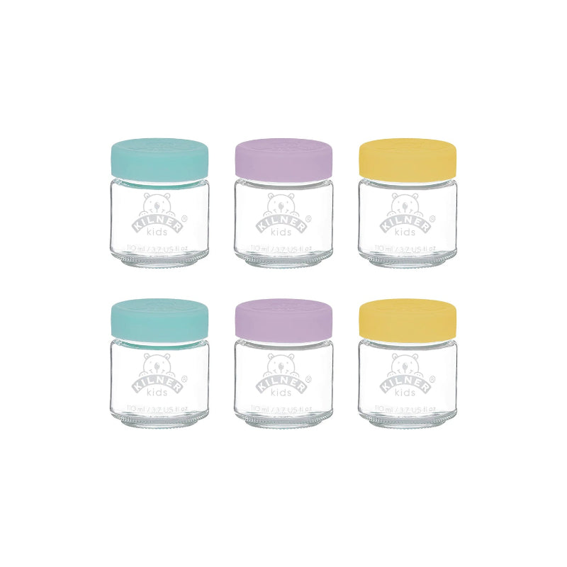 Kids Glass Storage Jars | Set of 6 | 110ml