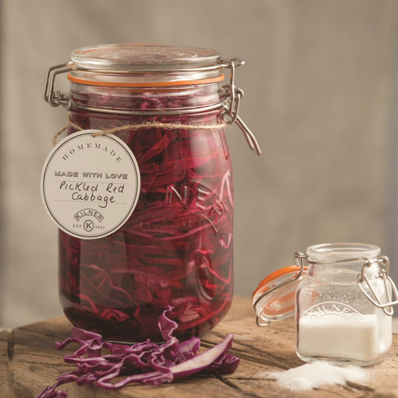 Clip Top Clear Glasses Round Jar | 500ml, 1 Litre, 2 Litre, 350ml
