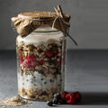 Facetted Clip Top Glass Jar | 450ml, 950ml