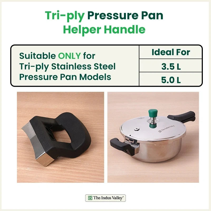The Indus Valley 3.5L & 5.0L Triply Outer Lid Pressure Pan Helper Handle