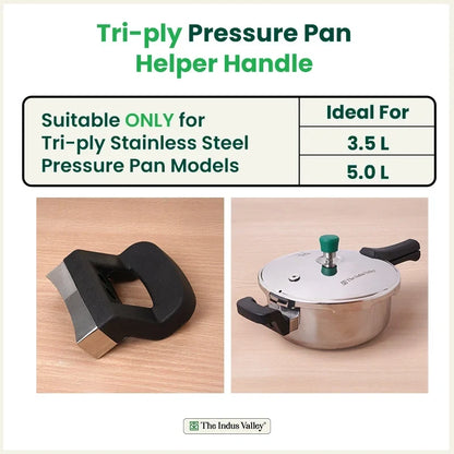 The Indus Valley 3.5L & 5.0L Triply Outer Lid Pressure Pan Helper Handle