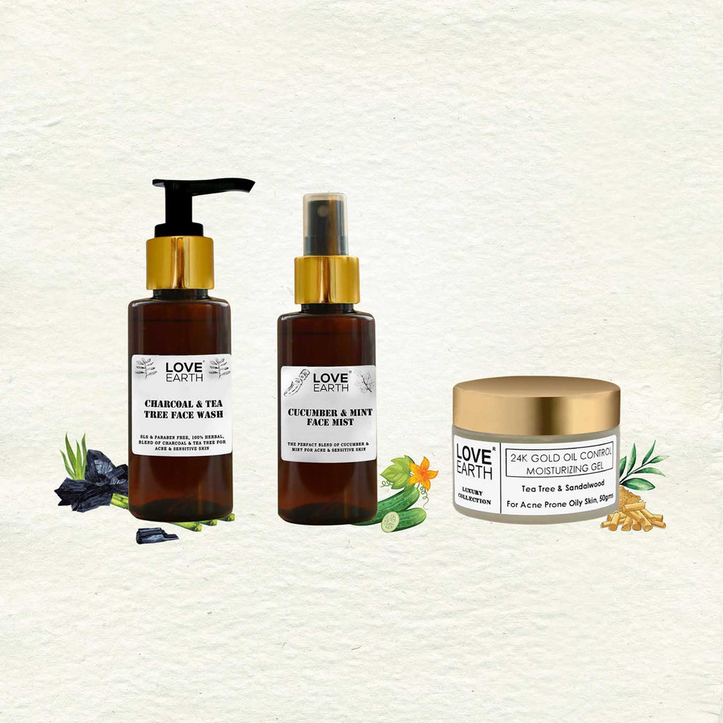 Love Earth Anti Acne Kit – Oily Acne Prone Skin