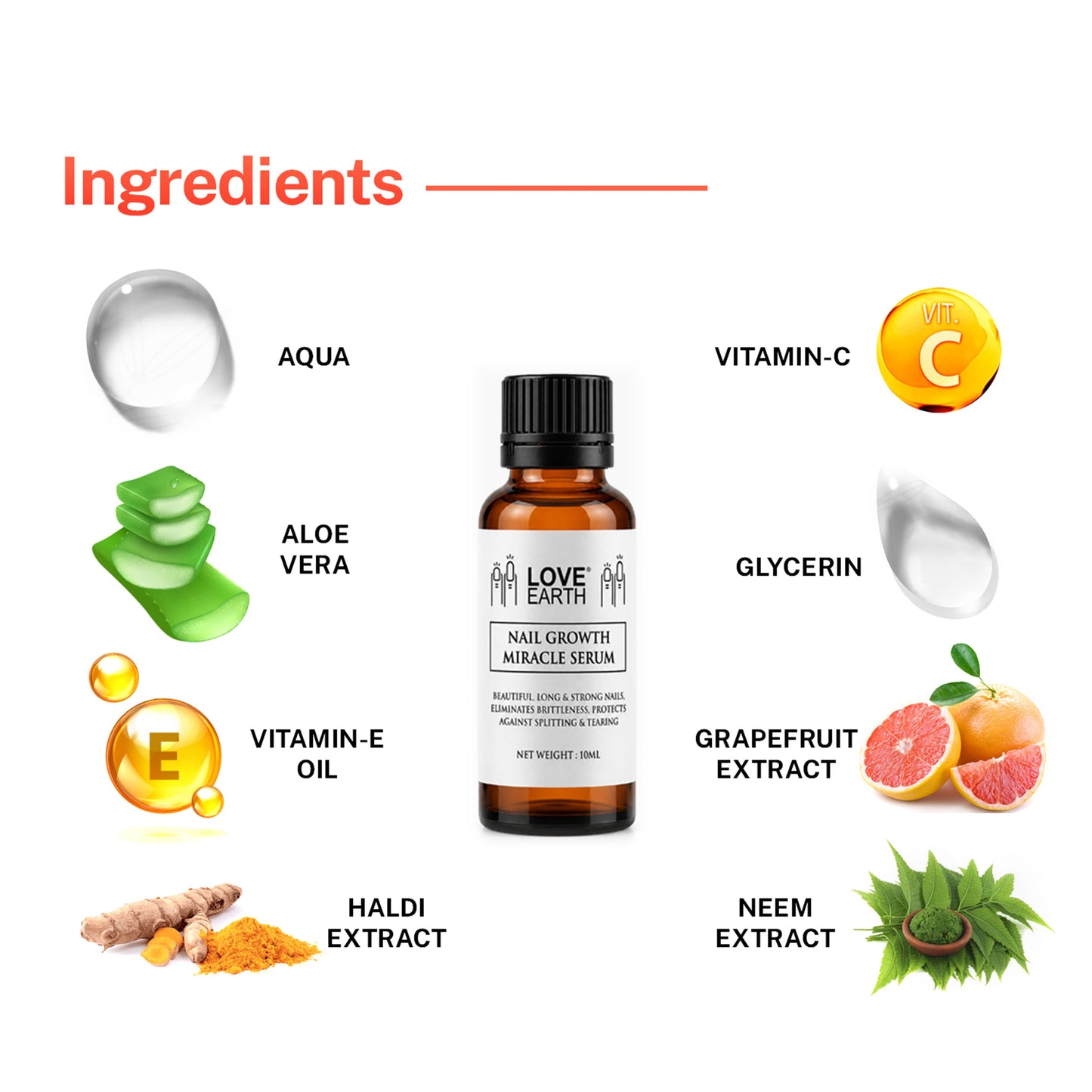 Love Earth Nail Growth Miracle Serum