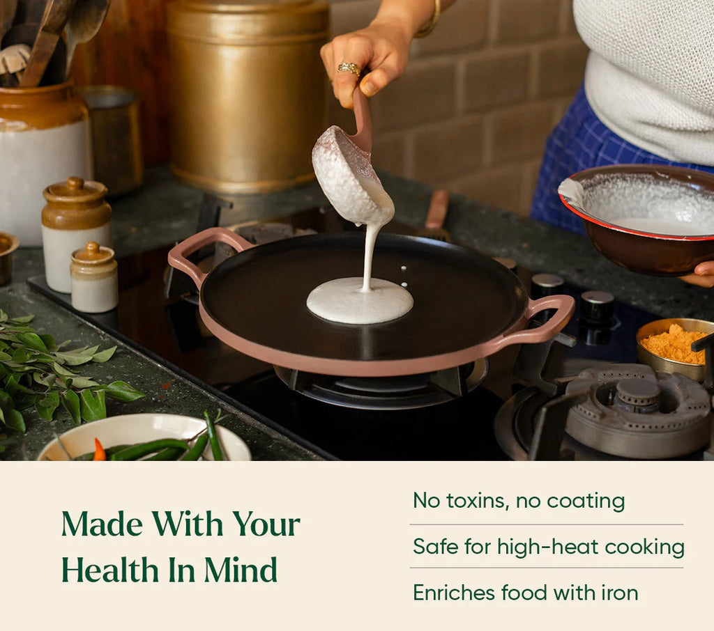 Ember Pre-Seasoned Cast Iron Tawa 30cm