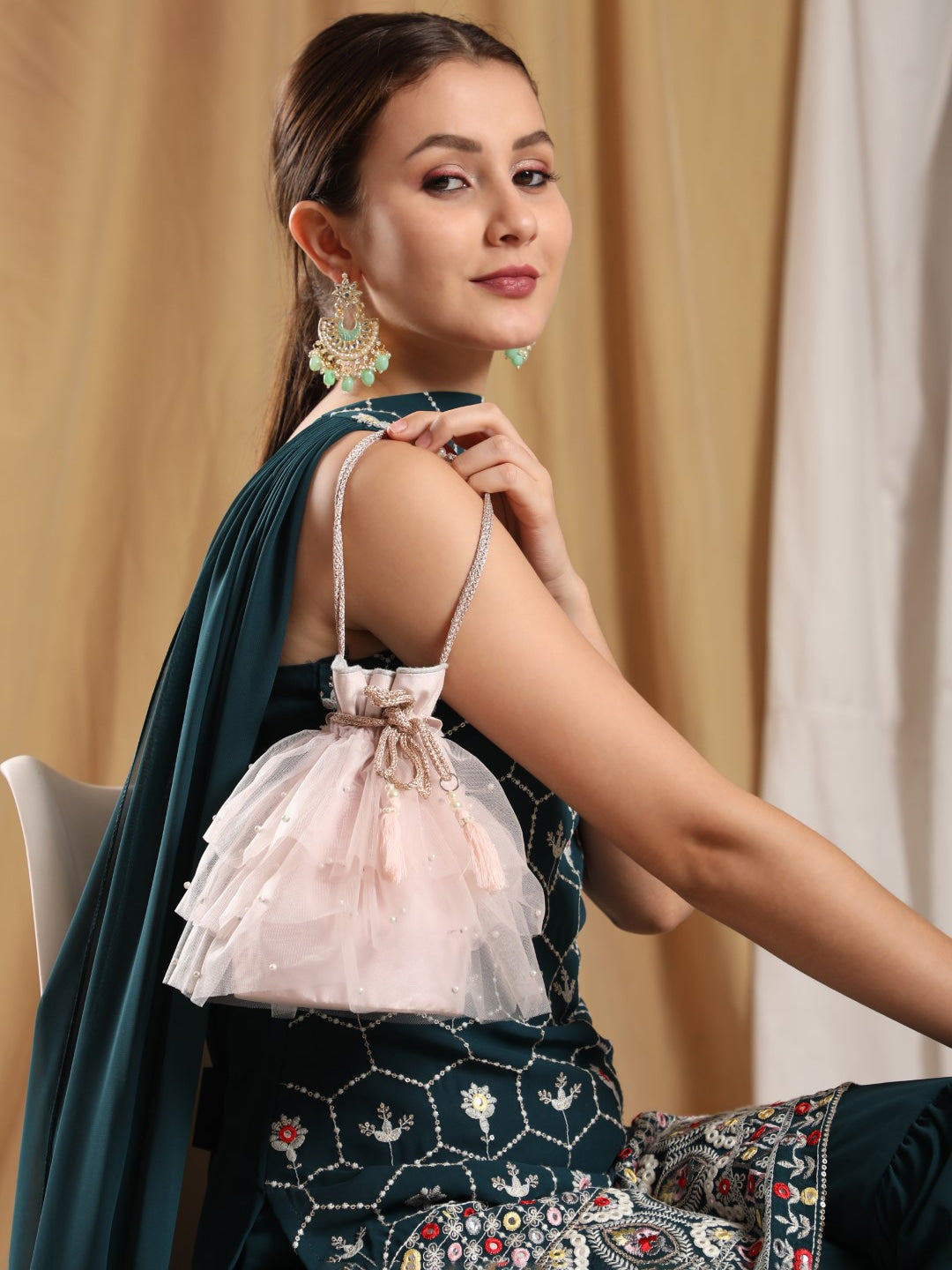 Masq Embellished Potli Clutch