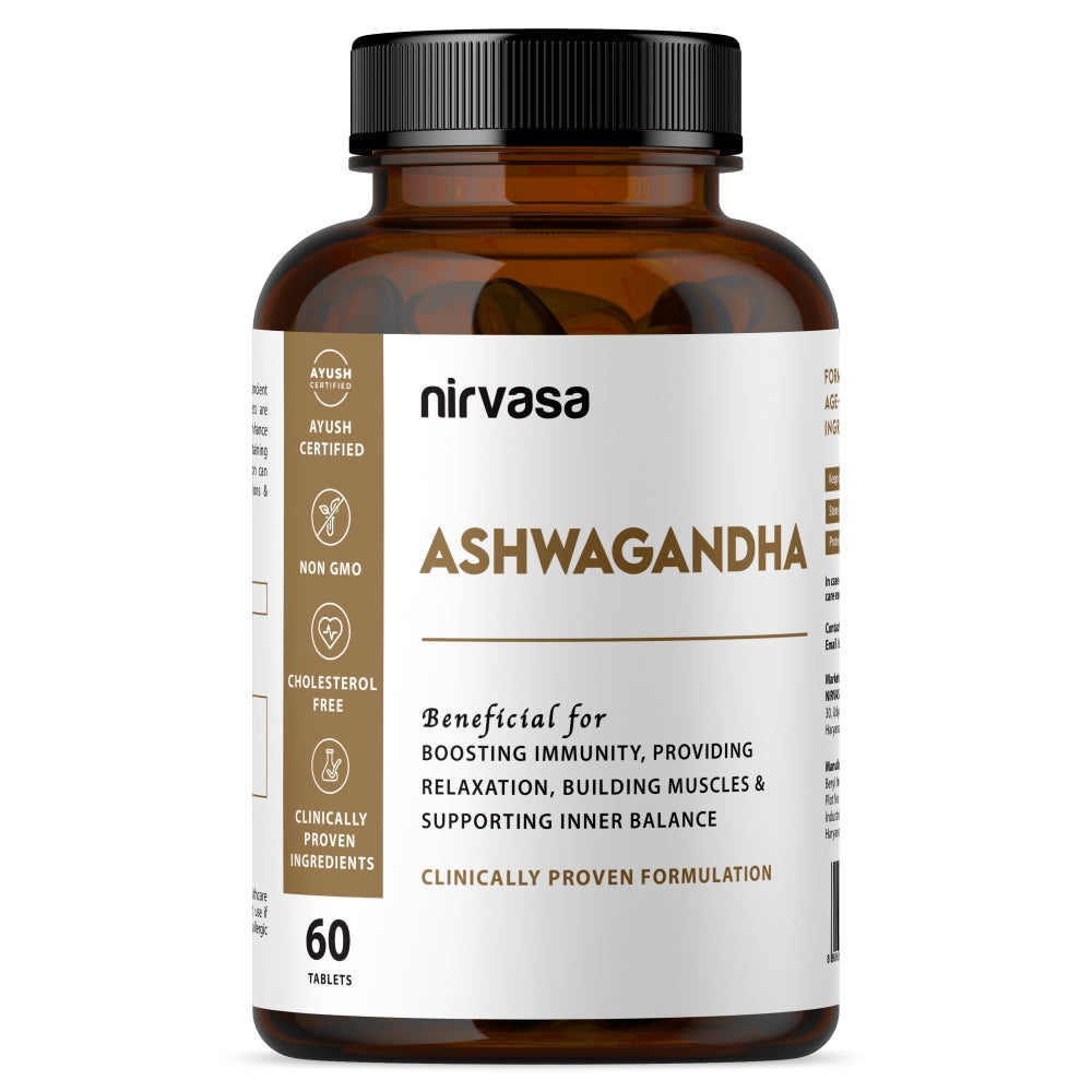 Nirvasa Ashwagandha Tablets - 60 tabs