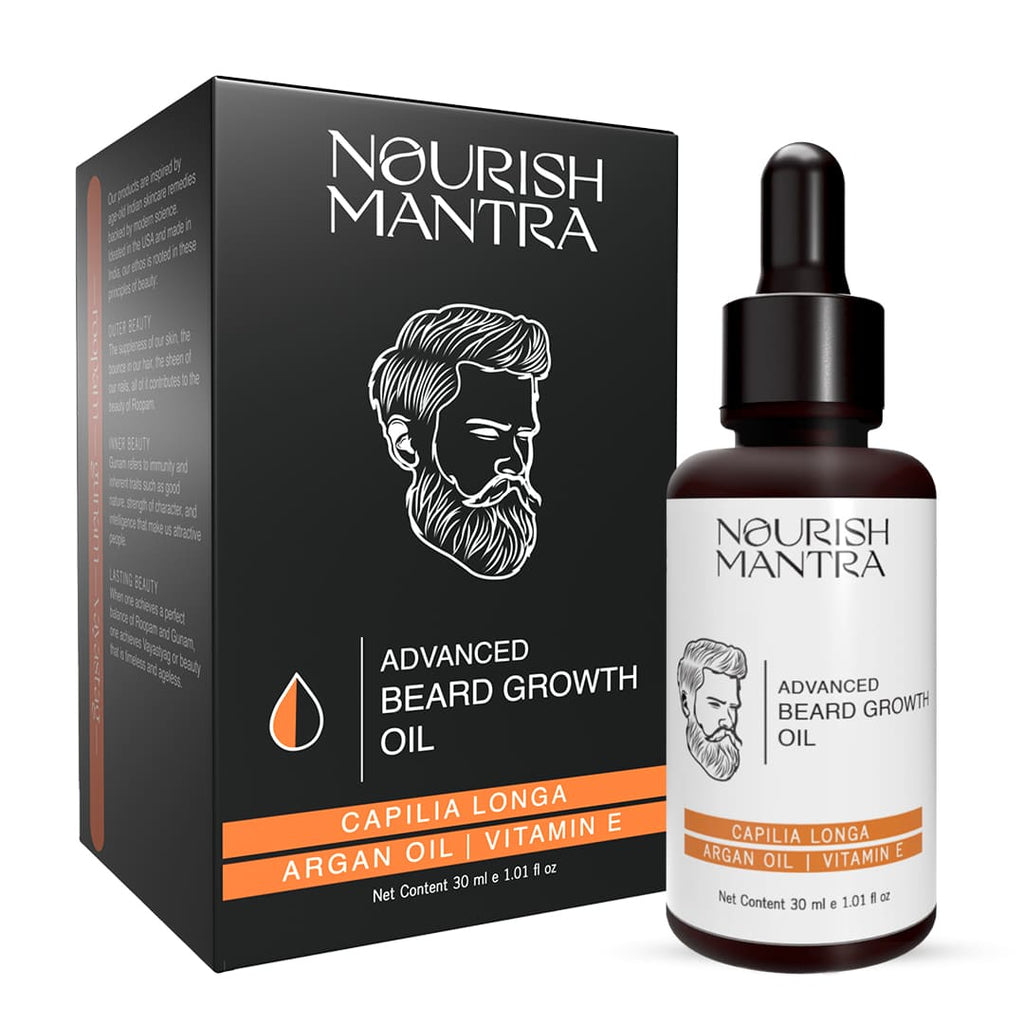 Nourish Mantra Advanced beard growth Oil - 30 ml (Pack of 2)