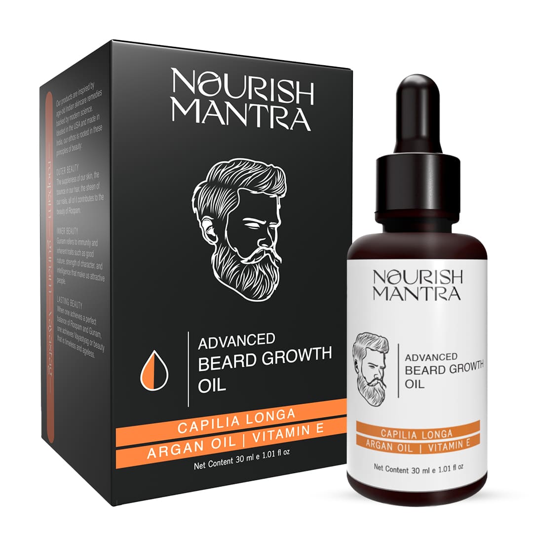 Nourish Mantra Advanced beard growth Oil - 30 ml (Pack of 2)