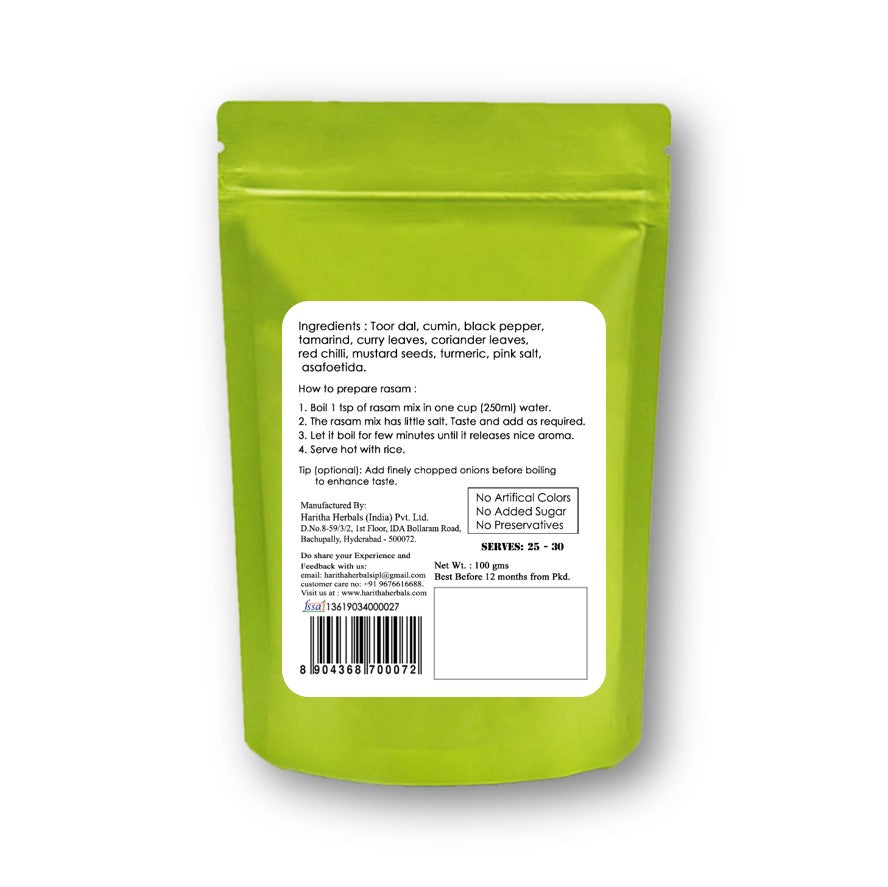 Haritha Herbals Jeera Pepper Rasam mix - 100 gms