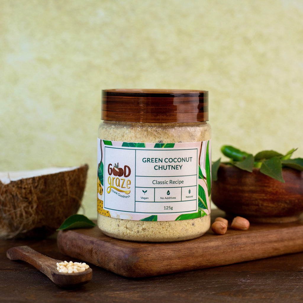 Good Graze Green Chilli Coconut Chutney Powder - 125 gms