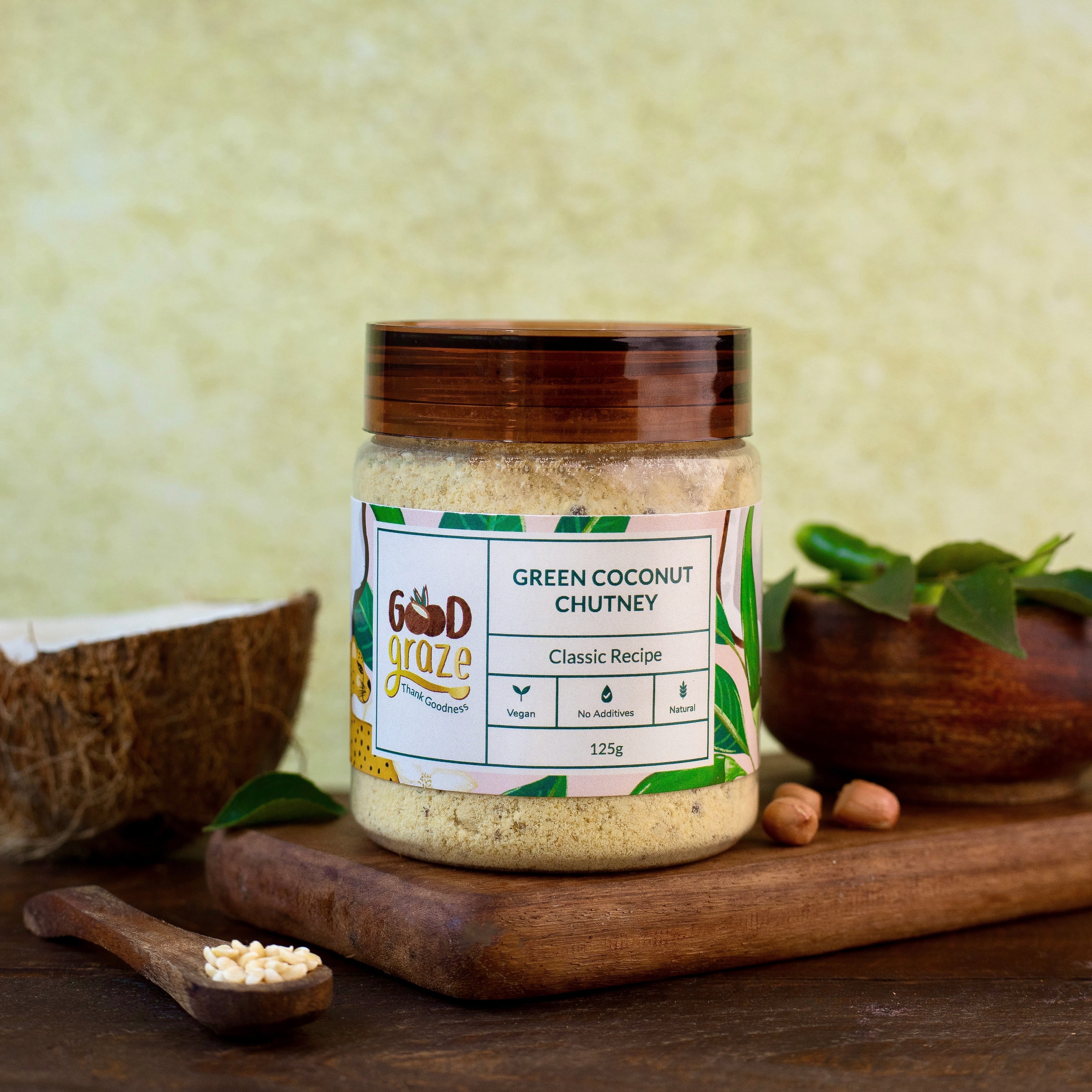Good Graze Green Chilli Coconut Chutney Powder - 125 gms