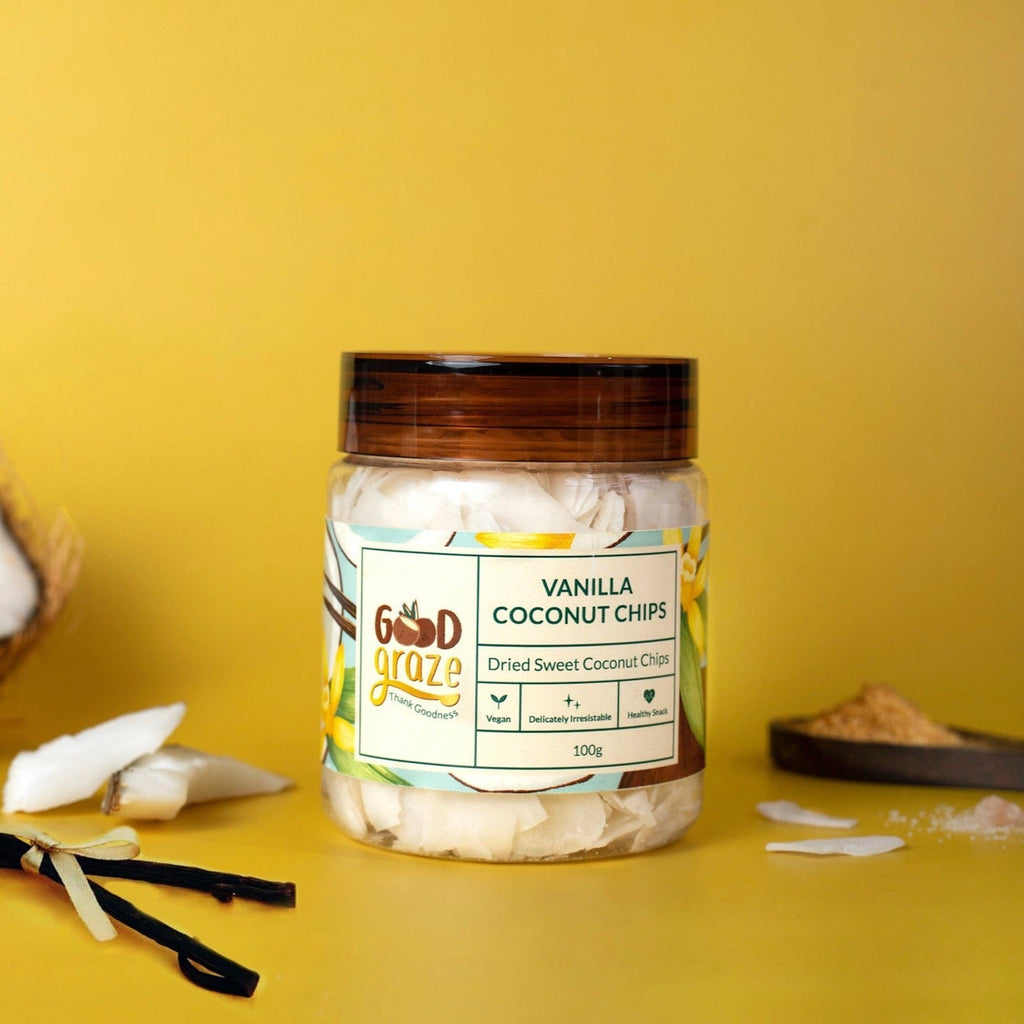 Good Graze Vanilla Coconut Chips - Pack of 2 - 200gms