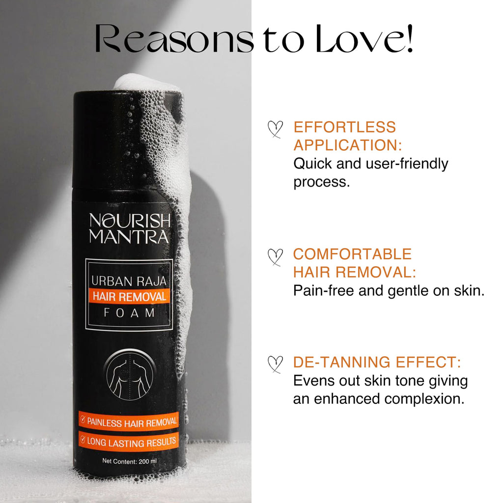 Nourish Mantra Urban Raja Hair Removal Foam - 200 ml