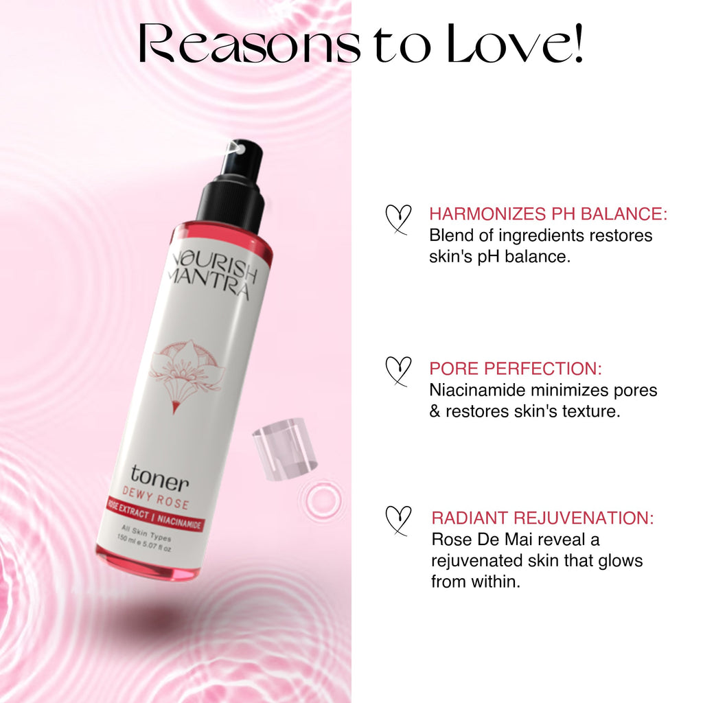 Nourish Mantra Dewy Rose Face Toner - 150 ml