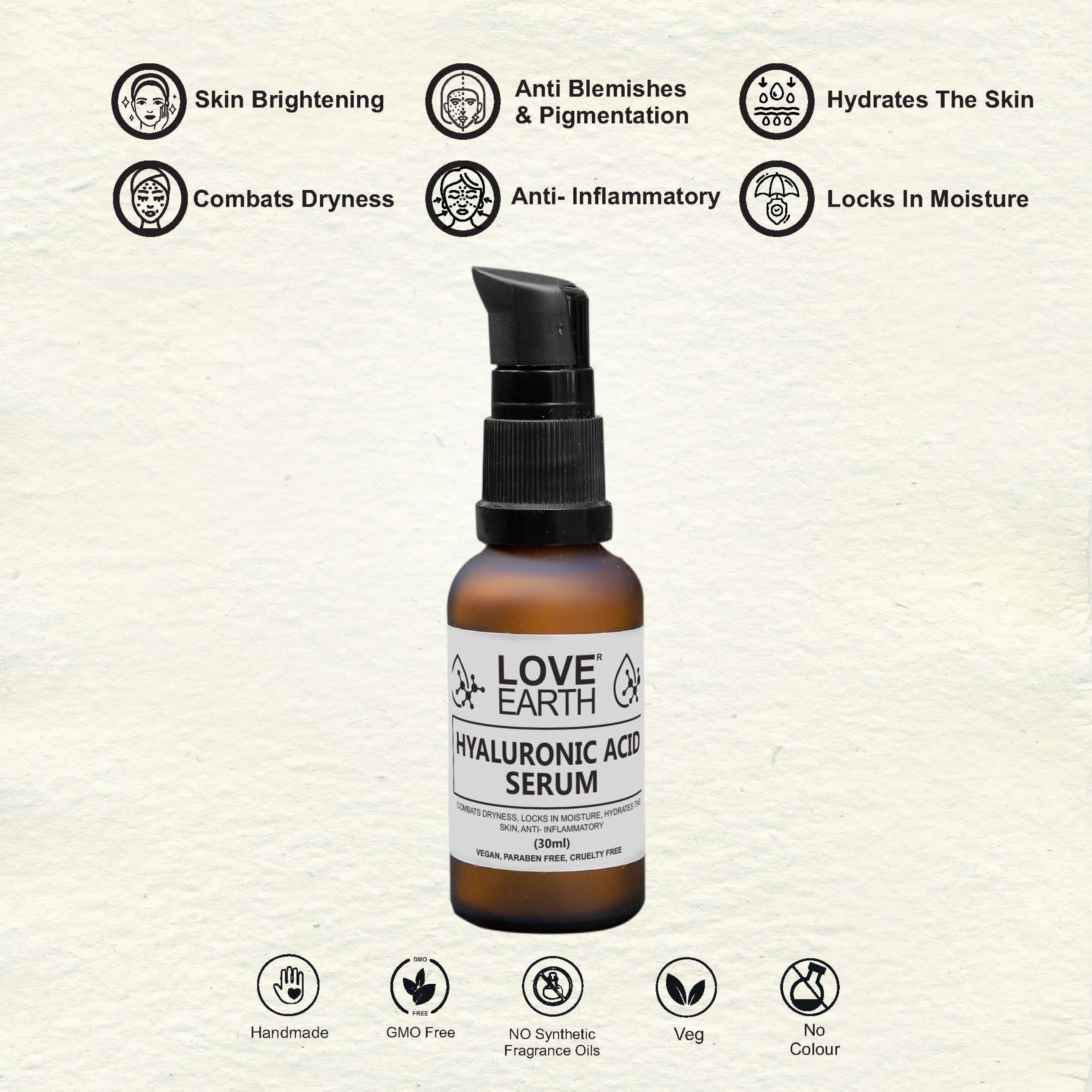 Love Earth Hyaluronic Acid Serum - 30 ml