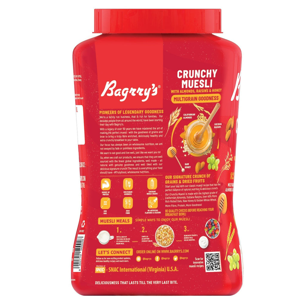 Bagrry's  Crunchy Muesli - Almonds, Raisins & Honey