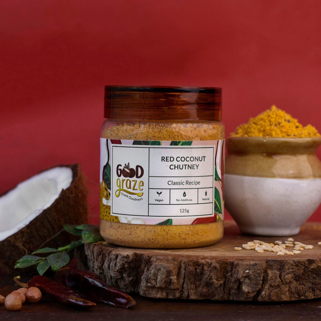 Good Graze Red Chilli Coconut Chutney Powder - 125gms