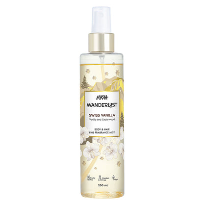 Wanderlust Fragrance Mist For Her - Swiss Vanilla