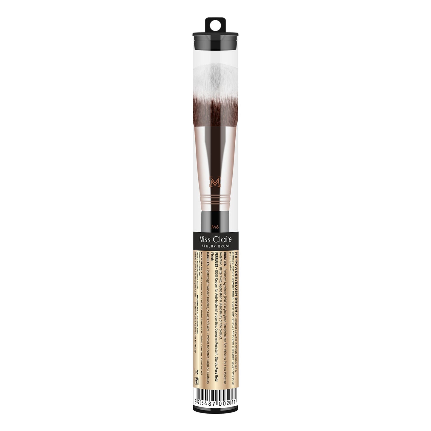Miss Claire M6 - Powder/Blush Brush - Rose Gold