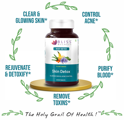 Bliss Welness Body Skin Detox Veg Tablet